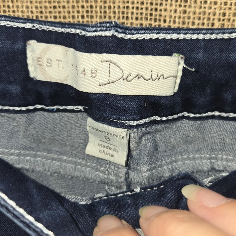 NWOT Women's Est 1946 Denim Blue Jeans Contemporary Jeggings Size 8 - Picture 9 of 13